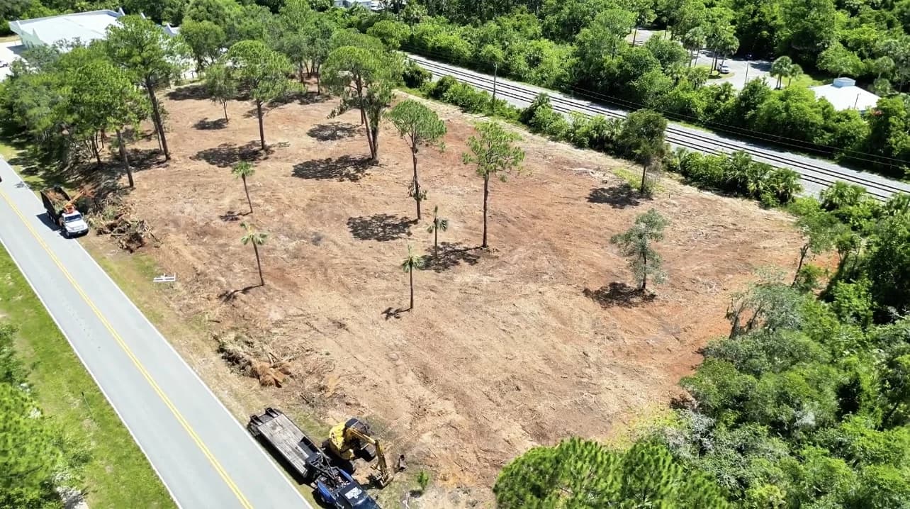 Completed clearing in Cocoa Beach